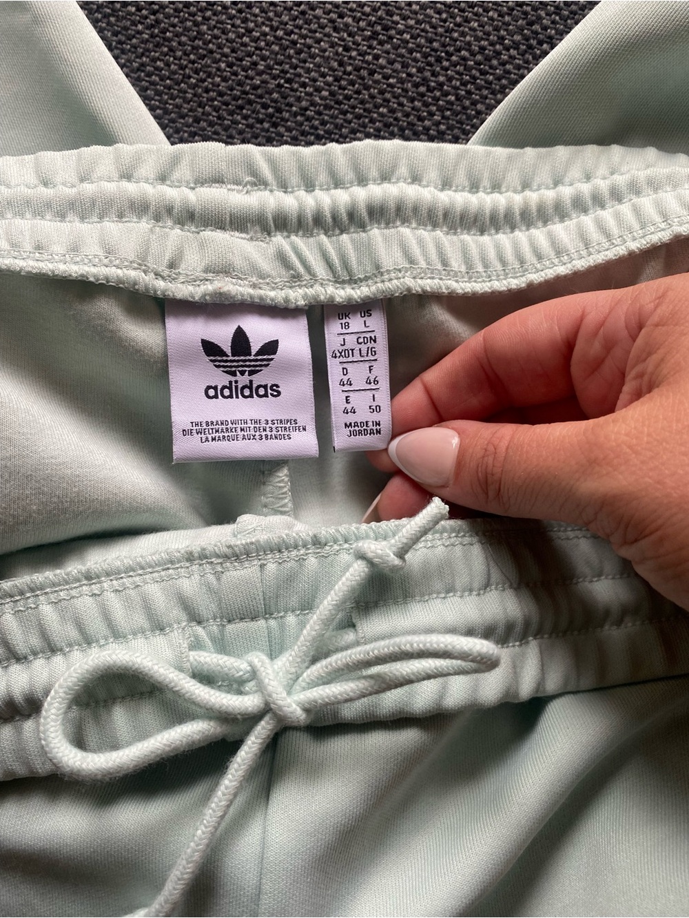adidas Originals SST Superstar Track Pants Mint Vapour Green ED7572 Women’s L - Picture 3 of 11